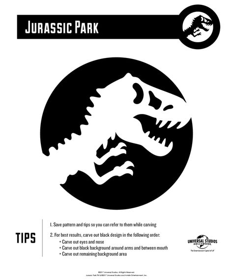 Jurassic Park Pumpkin, Dinosaur Pumpkin, Dinosaur Stencil, Fairy Quotes, Dinosaur Projects, Jurrasic Park, Halloween Stencils, Pumpkin Template, Halloween Pumpkin Designs