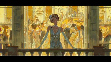 Emily Xu, Arte Inspo, Wow Art, The Great Gatsby, 판타지 아트, Environment Concept Art, Great Gatsby, Environmental Art, In High School