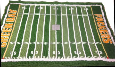 Pattern Chart for Crochet Football Field Afghan Blanket - Etsy Canada Crochet Football Blanket, Green Bay Packers Blanket, Football Blanket, Crochet Football, Golf Theme, Football Themes, Football Field, Afghan Blanket, Afghan Pattern