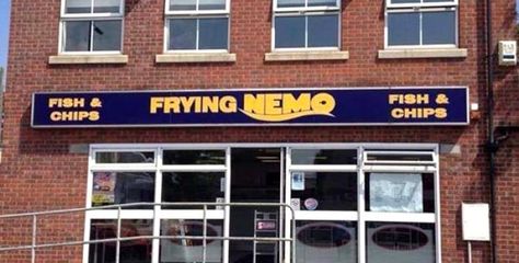 60+ Pun Names For D&D Shops - The Arcanery | Funny DnD Store Names Pun Names, Childhood Ruined, Right In The Childhood, Fish And Chip Shop, Restaurant Names, Funny Names, Disney Memes, Fish And Chips, Frying