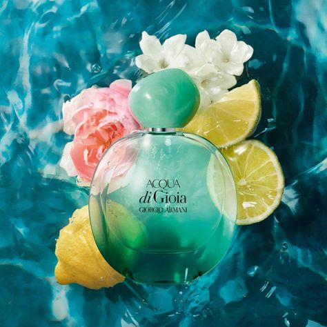 Acqua di Gioia Eau de Parfum Intense - Armani Beauty | Sephora Aqua Perfume, Giorgio Armani Beauty, Perfume Photography, Vegas Outfit, Armani Beauty, Citrus Scent, Content Creation, Giorgio Armani, Sephora