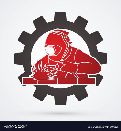 Gear Background, Welding Torch, Retro Vector, Png Images, Illustrator