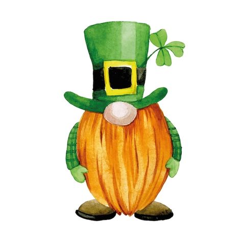 Watercolor drawing illustration for st p... | Premium Vector #Freepik #vector #leprechaun #patrick #st-patrick #saint-patrick Leprachan Drawings, Cute Leprechaun Drawing, Leprechaun Drawing Easy, St Patrick’s Day Clip Art, St Pattys Day Art, St Patrick’s Day Paintings, Leprechaun Painting, St Patrick’s Day Art, March Drawings