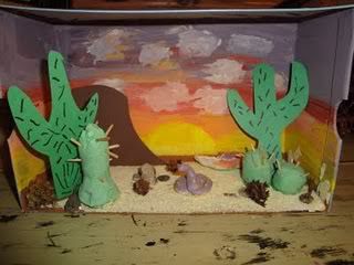 In some of our NaturExplorers units we suggest the completion of a diorama to go along with a research project. Dioramas are such a fun and creative way to model entire habitats or ecosystems. Even… Ecosystems Diorama, Ecosystem Project, Biomes Project, Desert Diorama, Diorama Kids, Ecosystems Projects, Desert Biome, Habitats Projects, Desert Ecosystem