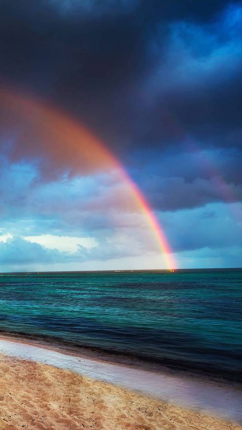 Rainbow Beach by Adzkila Rainbow Beach, Rainbow Rain, About Nature, Beach Wallpaper, Sunset Wallpaper, Aesthetic Backgrounds, Nature Wallpaper, A Rainbow, Beautiful Photography