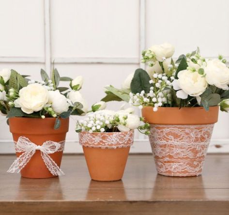 Terra Cotta Pots Centerpieces Table Decorations, Terra Cotta Pot Centerpieces, Terra Cotta Centerpieces, Terracotta Pot Centerpiece, Mothers Day Centerpieces, Potted Plant Centerpieces, Flower Pot Centerpiece, Western Barbie, Spring Centerpieces