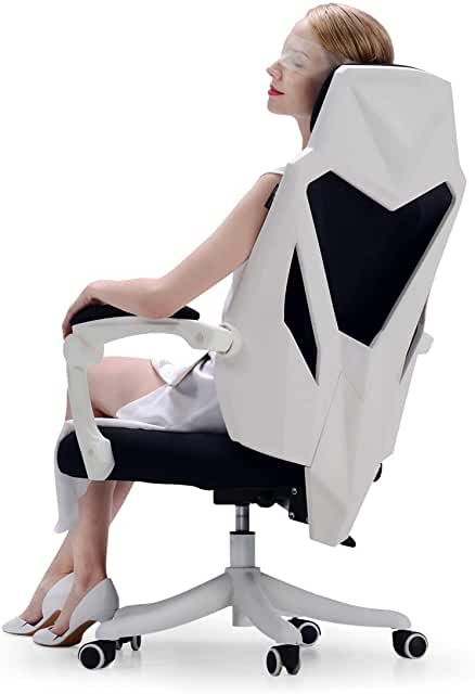 Futuristic Chair, Roller Chair, Adjustable Chair, Reclining Office Chair, Ergonomic Computer Chair, White Office Chair, Sitting Chair, Game Chair, Ergonomic Desk