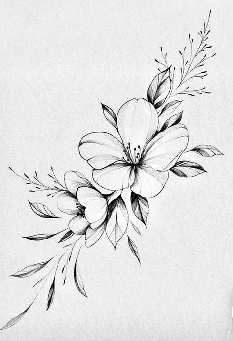 Linework Flower Tattoo, Tattoo Botanica, Rose Tattoo Stencil, Realistic Flower Tattoo, Floral Mandala Tattoo, Tatoo Inspiration, Flower Tattoo Drawings, Special Tattoos, Floral Tattoo Sleeve