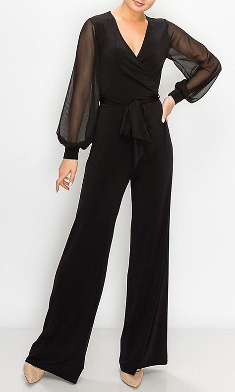 Formal Pantsuits For Women Wedding, Black Prom Jumpsuit, Officiant Outfit Female, Black Pantsuit Women, Jumpsuit Elegant Prom, Evening Jumpsuits Classy, Prom Jumpsuit Classy, Jumpsuit Outfit Formal, Black Jumpsuit Outfit Formal