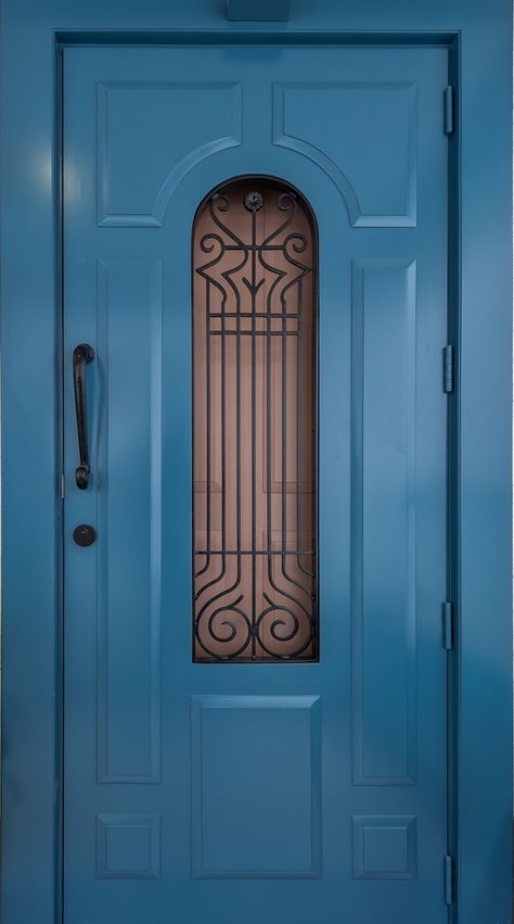 European Main Door Design, Wooden Door With Grill, European Doors Entrance, Jaali Door, Security Door Design, Main Door Design Photos, Front Room Design, Entry Door Designs, Gate Designs Modern