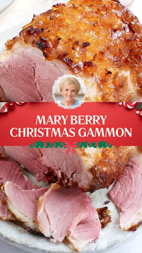 Mary Berry Christmas Gammon Gammon Recipes Roasts, Roast Gammon Recipes, Mary Berry Christmas Recipes, British Christmas Recipes, Savory Christmas Food, Christmas Supper Ideas, Polish Christmas Food, British Christmas Dinner, Christmas Gammon Recipes