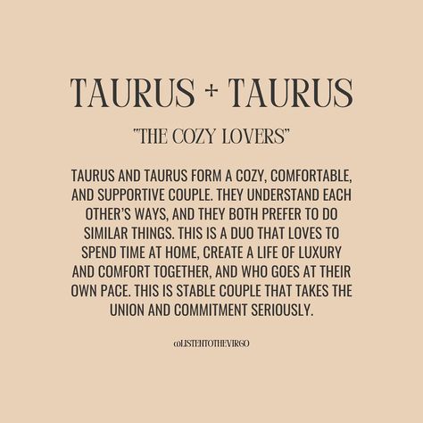 Taurus Love Compatibility + What Works 💜 #Listentothevirgo Taurus And Taurus Relationship, Taurus Man Taurus Woman, Taurus Relationships, Taurus Love Compatibility, Taurus Aesthetic, Taurus Zodiac Quotes, Taurus Compatibility, Taurus Traits, Taurus Quotes