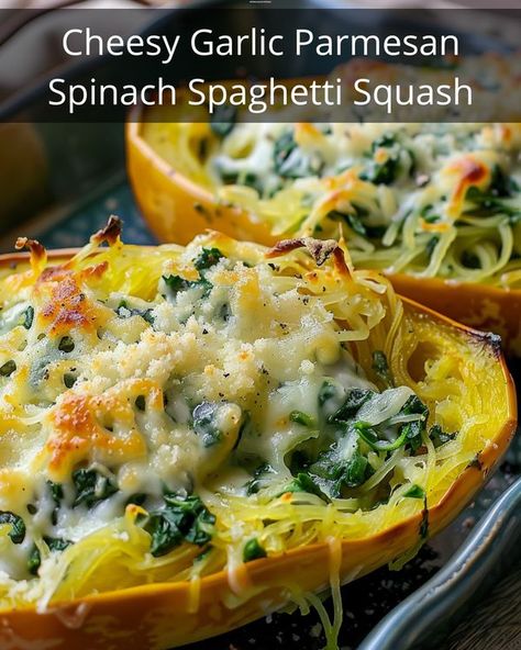 Spinach Spaghetti Squash, Spinach Spaghetti, Daikon Recipe, Parmesan Spinach, Homemade Salsa Verde, Pasta Substitute, Cheese Alternatives, Green Enchilada Sauce, Spaghetti Squash Recipes