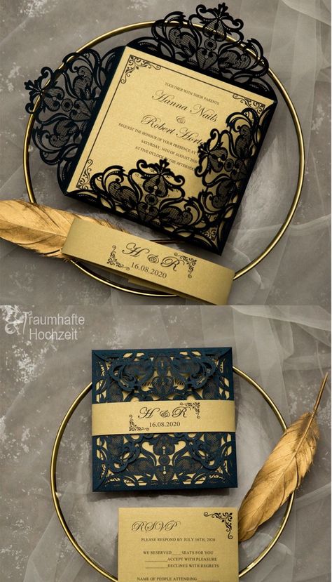 Unique Wedding Card Design, Personalized Wedding Details, Unique Wedding Cards, Luxury Wedding Decor, Dream Wedding Decorations, Creative Wedding Invitations, Dark Wedding, Wedding Invitation Card Design, Future Wedding Plans