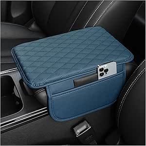 Upgraded Car Center Console Cover,Microfiber Leather Car Armrest Cover Cushion with 2 Storage Bags,Universal Car Armrest Storage Box Car Interior Accessories for Most Cars (Blue) Car Gadgets Accessories, Clean Car Mats, Car Interior Organization, Blue Car Accessories, Car Care Kit, La Chargers, Interior Organization, Center Console Cover, Car Seat Organizer