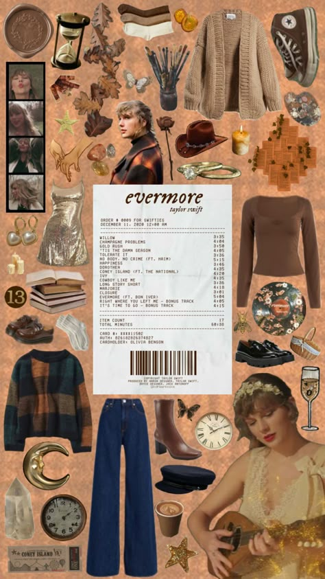 evermore era 🍁🤎🧥🍂 #evermore #evermoreera #taylorswift #evermoretaylorswift #erastour #evermoreerastour Taylor Swift Era Outfits Evermore, Evermore Themed Outfits, Evermore Eras Outfit, Evermore Taylor Swift Aesthetic Outfits, Taylor Swift Evermore Aesthetic Outfits, Taylor Swift Evermore Era Outfits, Evermore Concert Outfit, Isabelcore Aesthetic, Evermore Era Outfits