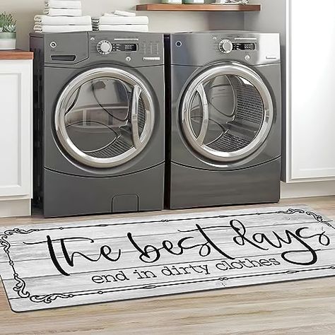 Mudroom Floor, Laundry Room Floor, Bathroom Decor Farmhouse, Laundry Room Rug, Mudroom Flooring, Rugs Washable, Laundry Rug, Kitchen Rugs Washable, Laundry Room Flooring