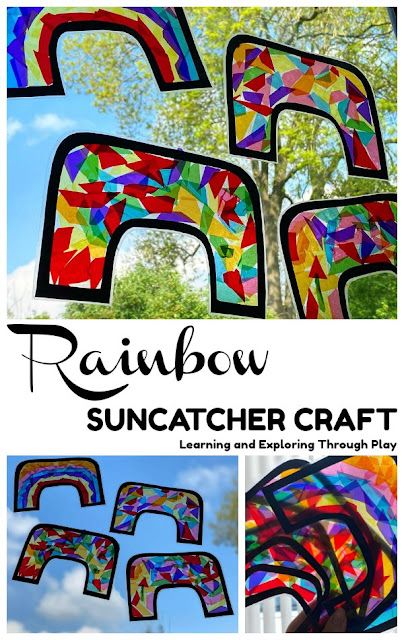 Windsock Craft, Clown Crafts, Rainbow Crayon, Rainbow Suncatcher, March Crafts, Easter Crafts For Toddlers, Preschool Art Projects, Suncatcher Craft, Diy Rainbow