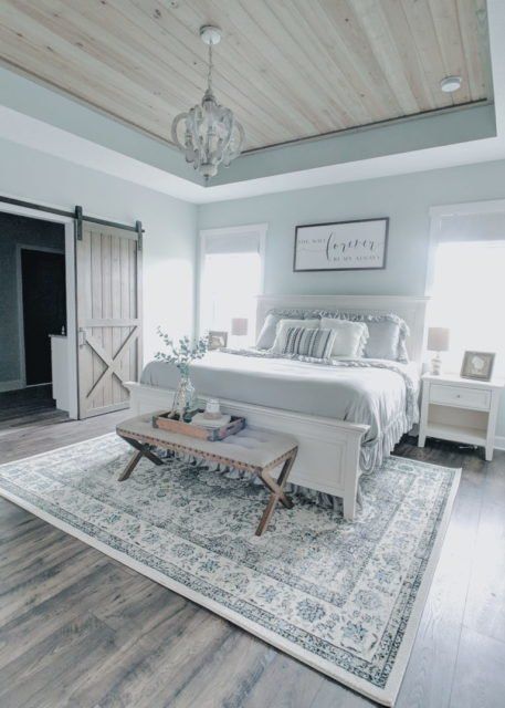 Ranch Farmhouse, Farmhouse Master, Farmhouse Bedroom Decor, Bedroom Refresh, Farmhouse Bedroom, Remodel Bedroom, Master Bedrooms Decor, Rustic Bedroom, Decor Minimalist