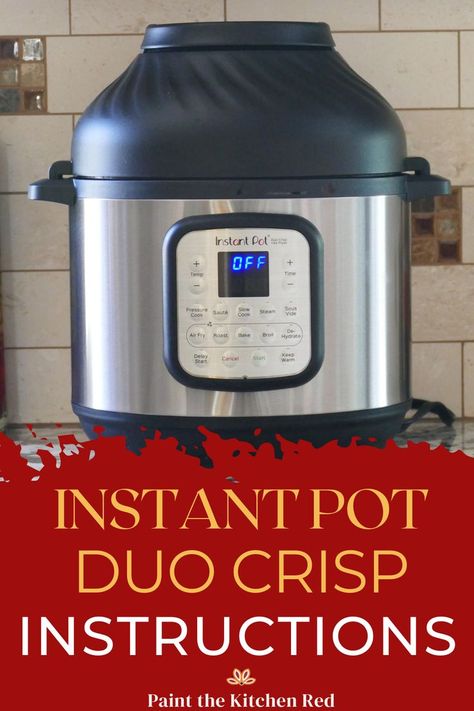 Instant Pot duo crisp instructions and image of duo crisp Instant Pot Duo Crisp, Multi Cooker Recipes, Air Fryer Cooking Times, Best Instant Pot Recipe, Air Fryer Dinner Recipes, Deep Fryer, Instant Recipes, Crisp Air, Easy Instant Pot Recipes