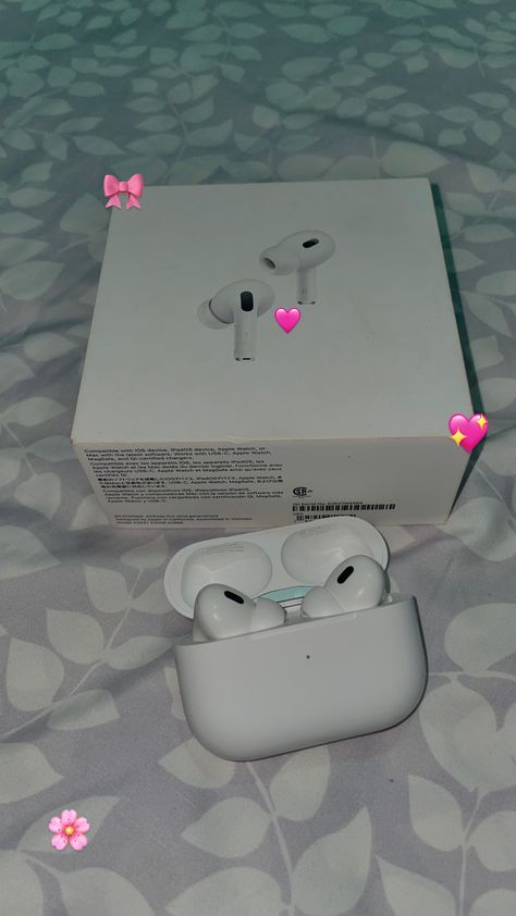 AirPods Pro 2 gen 🌸🎀 Air Pod Pros Aesthetic, Airpods Aesthetic, Xmas Wishlist, Airpod Pro, Iphone Photo, Air Pods, Iphone Photos, Airpods Pro, Apple Products