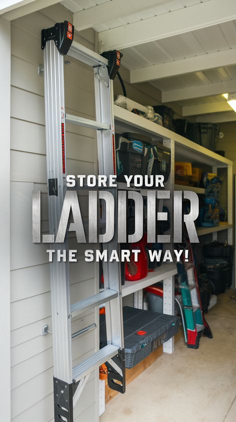 Got an extension ladder but no clue where to store it? ?? Check out these 5 genius methods to keep your ladder safe and out of the way—perfect for outdoor storage. Explore loft ladder ideas and platform ladder solutions to maximize space. Need more options? Consider a kitchen ladder for tight spaces or use a library ladder for your home library. Say goodbye to clutter and hello to smart organization! #gg #homedesigninsider #storingaladderoutside Ladder Storage Ideas, Loft Ladder Ideas, 1950s House Interior, 1930 House Renovation, Ladder Loft, Ladder Ideas, Bathtub Repair, Interior Design Secrets, Platform Ladder