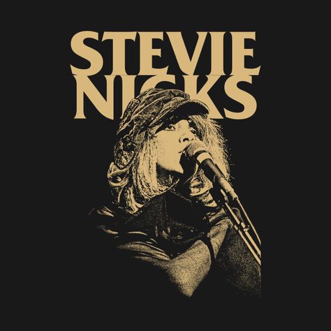 Stevie Nicks Tshirt, Fleetwood Max, Stevie Nicks Shirt, Shop Stevie, Cricket Ideas, Poster Project, Fleetwood Mac, Stevie Nicks, Tshirt Design