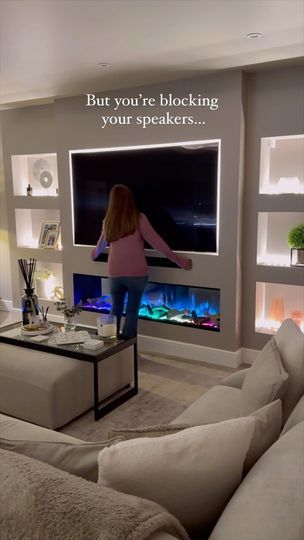 In Wall Speakers, Media Wall, Sound Bar, Reno, Speaker, Siding, Let Me, Living Room, Wall