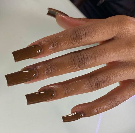 Brown Acrylic Nails, Tapered Square Nails, Fall Acrylic Nails, Simple Acrylic Nails, Dope Nail Designs, Short Square Acrylic Nails, Summer Acrylic Nails, Long Acrylic Nails Coffin, Long Square Acrylic Nails