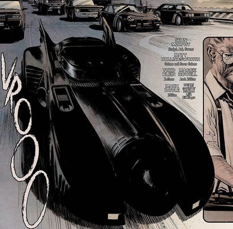 Batmobile Comic, Original Batmobile, Sean Gordon Murphy, Iron Batman, 1989 Batmobile, Comic Illustrations, Dark Knights, Batman 1989, Batman Forever