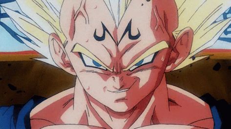 Majin Vegeta Smile, Moving Background, Doflamingo Wallpaper, Majin Vegeta, Image Dbz, Vegeta And Bulma, Smile Gif, Black Butler Characters, Cool Pokemon Wallpapers