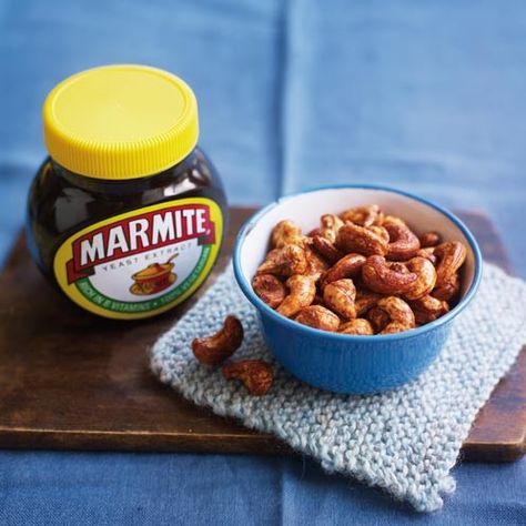 Marmite Cashews Marmite Recipes, Marmite On Toast, Cashew Recipes, Veggie Food, Toast Toppings, Savoury Recipes, Food Ingredients, British Food, Convenience Food