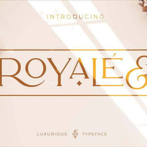 Royale Luxurious Typeface Royal Cakes, Cake Branding, Stylish Text, Owl Logo, Text Overlay, Graphic Inspiration, Elegant Font, Minimalist Modern, Punctuation