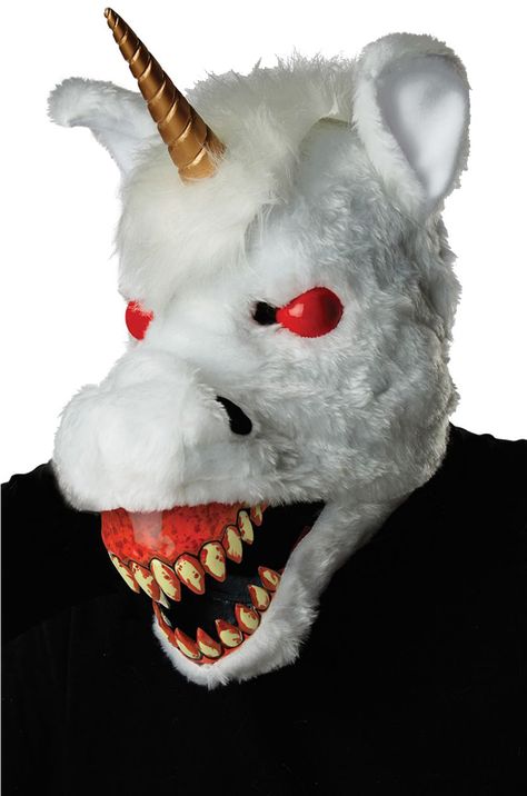 Scary Unicorn, Halloween California, Evil Unicorn, Halloween Club, Toddler Boy Toys, California Costumes, Unicorn Head, White Unicorn, Unicorn Theme