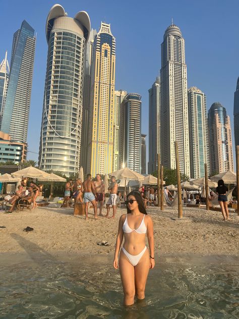 Barasti beach Dubai Dubai Beach House, Dubai Beach, Dubai Aesthetic, Luxury Car Rental, Vacay Outfits, Dubai Travel, Luxury Car, Car Rental, Beach Club