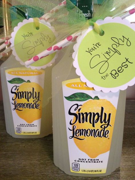 Best Lemonade, Volunteer Gifts, Volunteer Appreciation, Visiting Teaching, Staff Appreciation, Teacher Appreciation Week, Simple Gifts, Appreciation Gifts, Easy Gifts