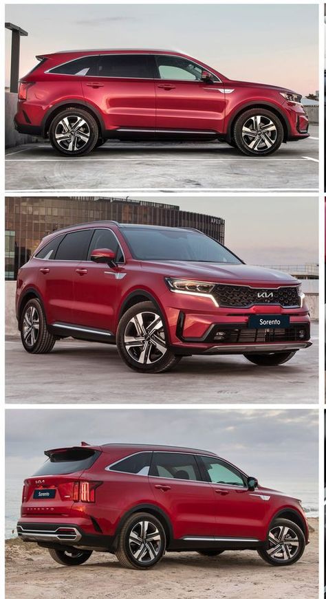 Red Kia Sorento car Red Suv Car, Kia Sorento 2023, Carros Kia, Skoda Car, Burgundy Car, Family Cars, Dream Vision Board, Car Ideas, Red Car