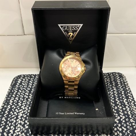 Guess USA Rose Gold Watch Guess Watch, Guess By Marciano, Rose Gold Watch, Gold Watch, Adidas Originals, Rose Gold, Band, 10 Things, Gold