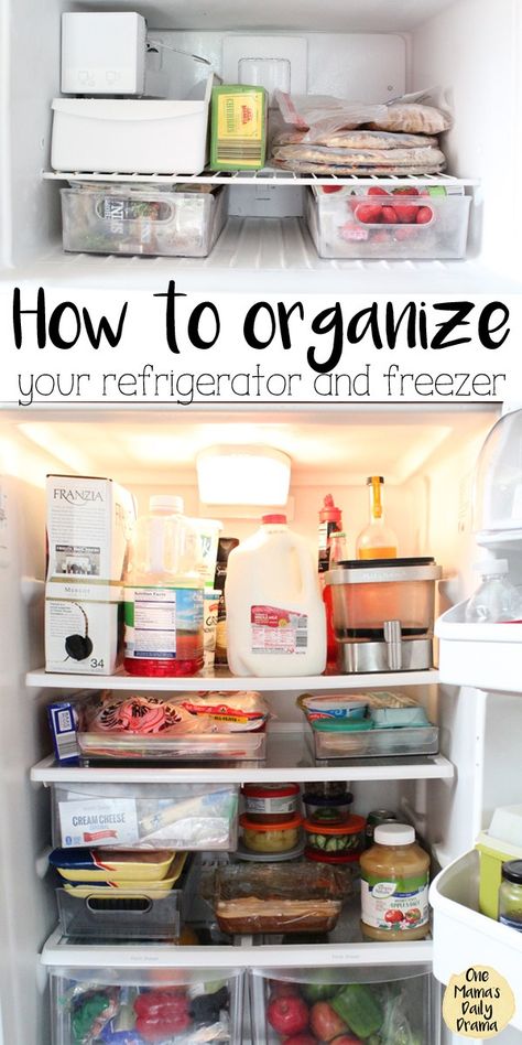 Organised Fridge, Kitchen Organisers, Pantry Inventory Printable, Fridge Organized, Refrigerator Ideas, Kitchen Printables, Refrigerator And Freezer, Freezer Organization, Small Fridges