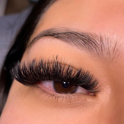 Mega volume 👁✨ 95$ #lashes #lasheslasheslashes #lashesmontreal #faucxils #lasheslasheslashes😍🎀🦋 Volume Russe, Hair And Nails, Lashes, Collage, Nails, Hair, Pins