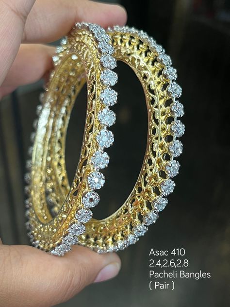 All gold plated , sizes already mentioned Diamond Bangles, Gold Earrings Designs, Diamond Bangle, Designer Earrings, Diamond Bracelet, Gold Earrings, Gold Plate, Bangles, Wedding Rings