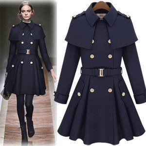 coats Womens Coats, Cape Style, Coat Outfit, Coats Women, Women Coats, Wool Trench Coat, Outwear Women, Long Wool Coat, Women Overcoat