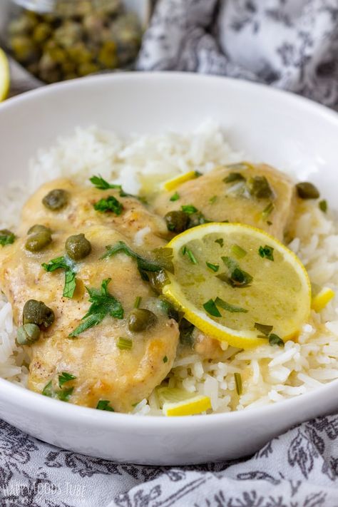 Instant Pot Chicken Piccata is an easy and quick recipe perfect for a weeknight dinner. Chicken breasts are coated in Parmesan and pressure cooked in lemon butter sauce. #instantpot #chicken #piccata #recipe #pressurecooker #italianfood #homecooking #lunch #dinner #chickendinner #chickenpiccata #lemonchicken Instant Pot Chicken Piccata, Slow Cooker Lemon Chicken, Ip Chicken, Chicken Breast Slow Cooker, Lemon Chicken Piccata, Piccata Recipe, Ip Recipes, Hawaiian Recipes, Creamy Lemon Chicken