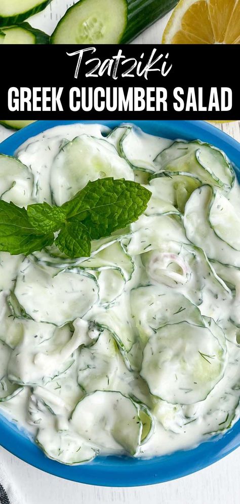 Cucumber Taziki Salad, Taziki Cucumber Salad, Taziki Salad, Recipes With Tzatziki Sauce, Tzatziki Cucumber Salad, Cucumber Tzatziki Sauce, Easy Greek Tzatziki Chicken Salad, Tzatziki Sauce No Cucumber, Greek Cucumber Sauce Tzatziki