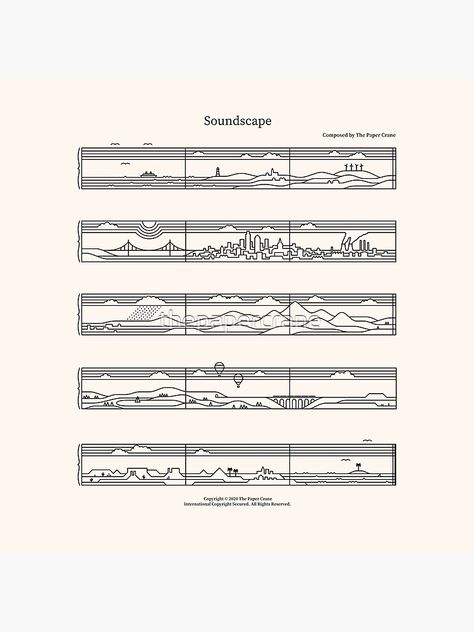 "Soundscape" Photographic Print by thepapercrane | Redbubble Sound Map, Gia Lai, Journey Mapping, Music Composition, Graphic Design Poster, Map Design, Map Poster, Fall 2024, Music Box