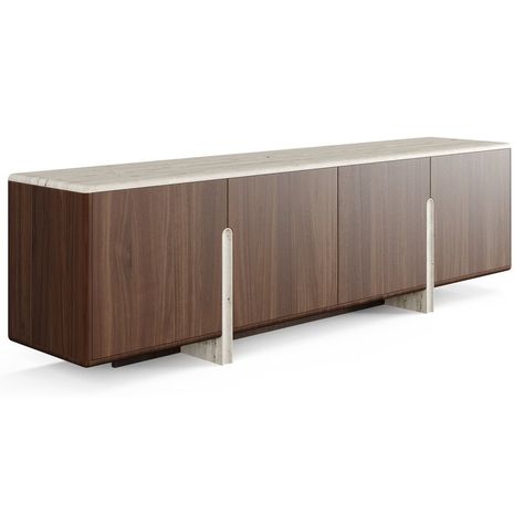 Palatine Sideboard by RocheBobois Dining Cabinet Modern, Paving Texture, Dining Sideboard, Dining Cabinet, Bidet Bathroom, Shop Doors, Console Design, Decorative Plaster, 3d Panels