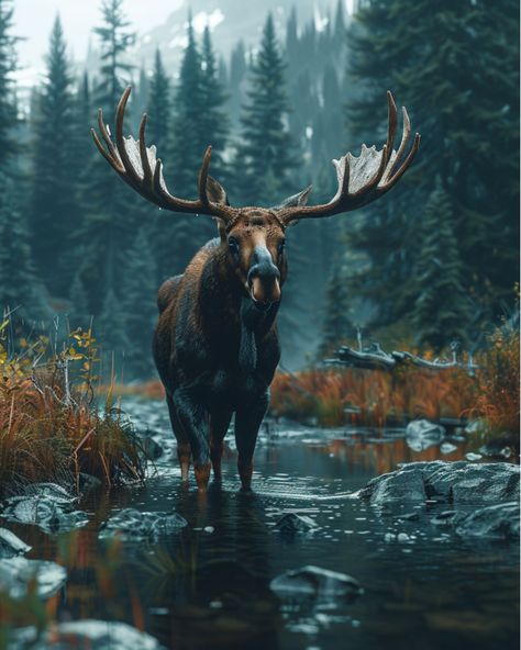 Bring the beauty of the wilderness into your home with this digital download of a majestic moose in the woods. Perfect for nature enthusiasts, rustic decor lovers, or anyone looking to add a touch of the outdoors to their living space. High-Quality Digital Art: Our digital art is created with meticulous attention to detail, ensuring sharp images and vibrant colors. Once purchased, you can instantly download and print the artwork at your convenience. Versatile Decor: This digital download can be printed on various materials, such as canvas, paper, or metal, allowing you to customize the look and feel of your wall art. Simply download the file, choose your preferred printing method, and create a stunning piece for your home. Easy to Use: Our digital downloads come with clear instructions for Moose Images, Painting On Moose Antlers, Moose Oil Painting, Colorful Moose Painting, Moose Photography, Elk Pictures Nature, Alaska Moose, Moose In Forest, Moose Pictures