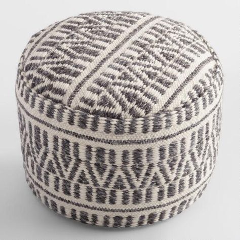 Veranda Design, Ivory Color Scheme, Diy Ottoman, Family Office, Floor Pouf, Cost Plus World Market, Pouf Ottoman, Affordable Home Decor, World Market