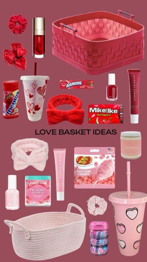 Friend Valentine Gifts, Valentines Day Baskets, Valentine Gift Baskets, Best Gift Baskets, Valentine Baskets, Valentine's Day Gift Baskets, Birthday Basket, Valentines Gift Box, Cute Gifts For Friends