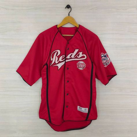 Jersey Vintage, Cincinnati Reds, Casual Summer Outfits, Fancy Dresses, Label Sizes, Cincinnati, Nhl, Mlb, Nba